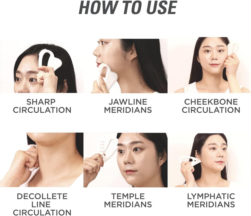 MILKTOUCH Slim Face Ceramic Gua Sha (Pink)