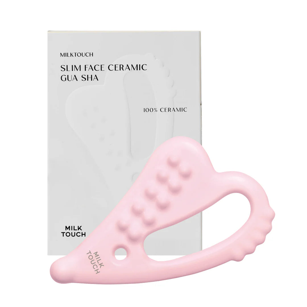 MILKTOUCH Slim Face Ceramic Gua Sha (Pink)