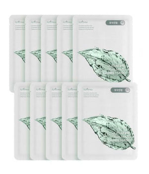 Isntree Mugwort Calming Gauze Mask - 10 Sheets